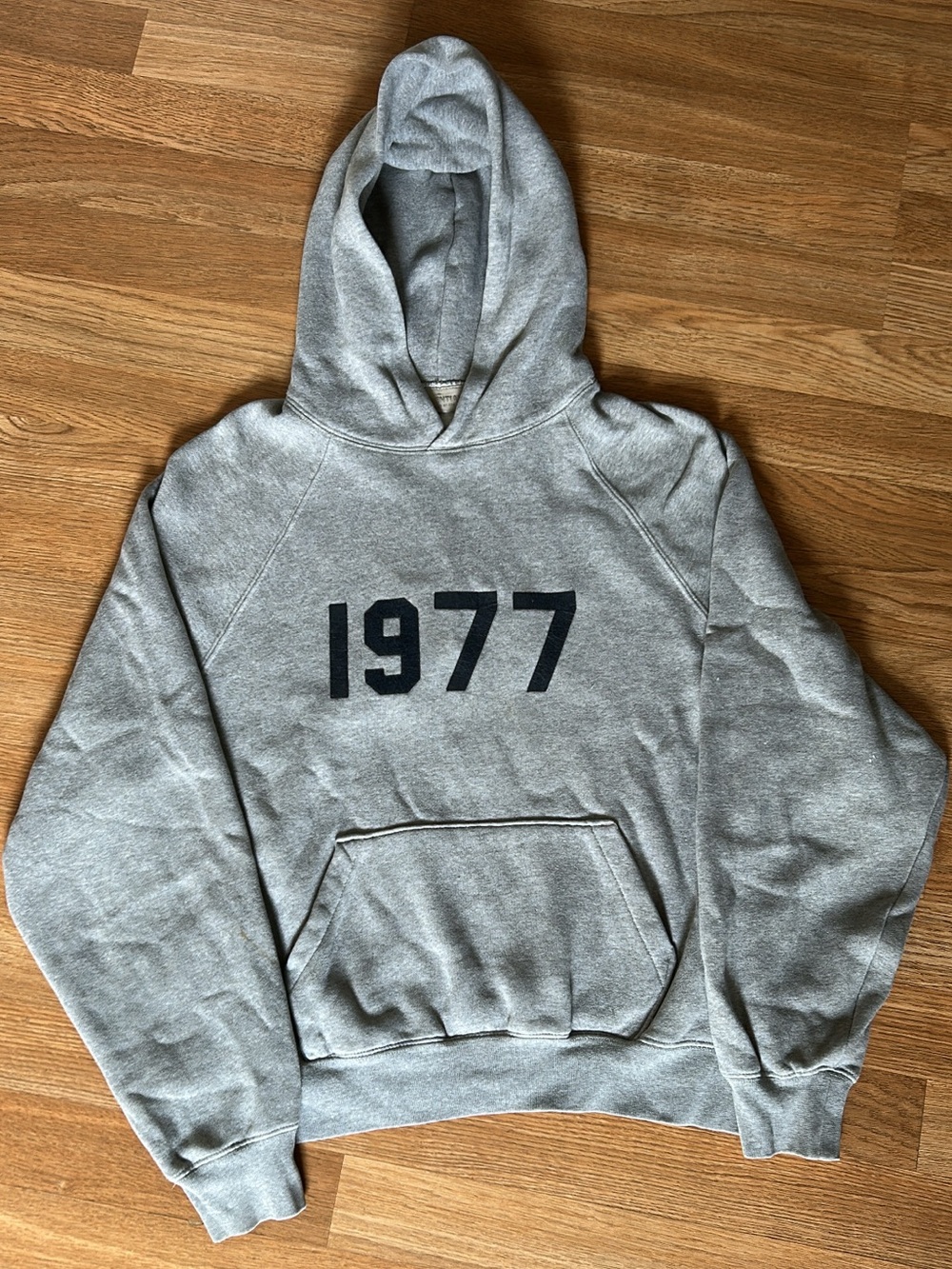 Essentials Fear of God "1977" Dark Oatmeal hoodie